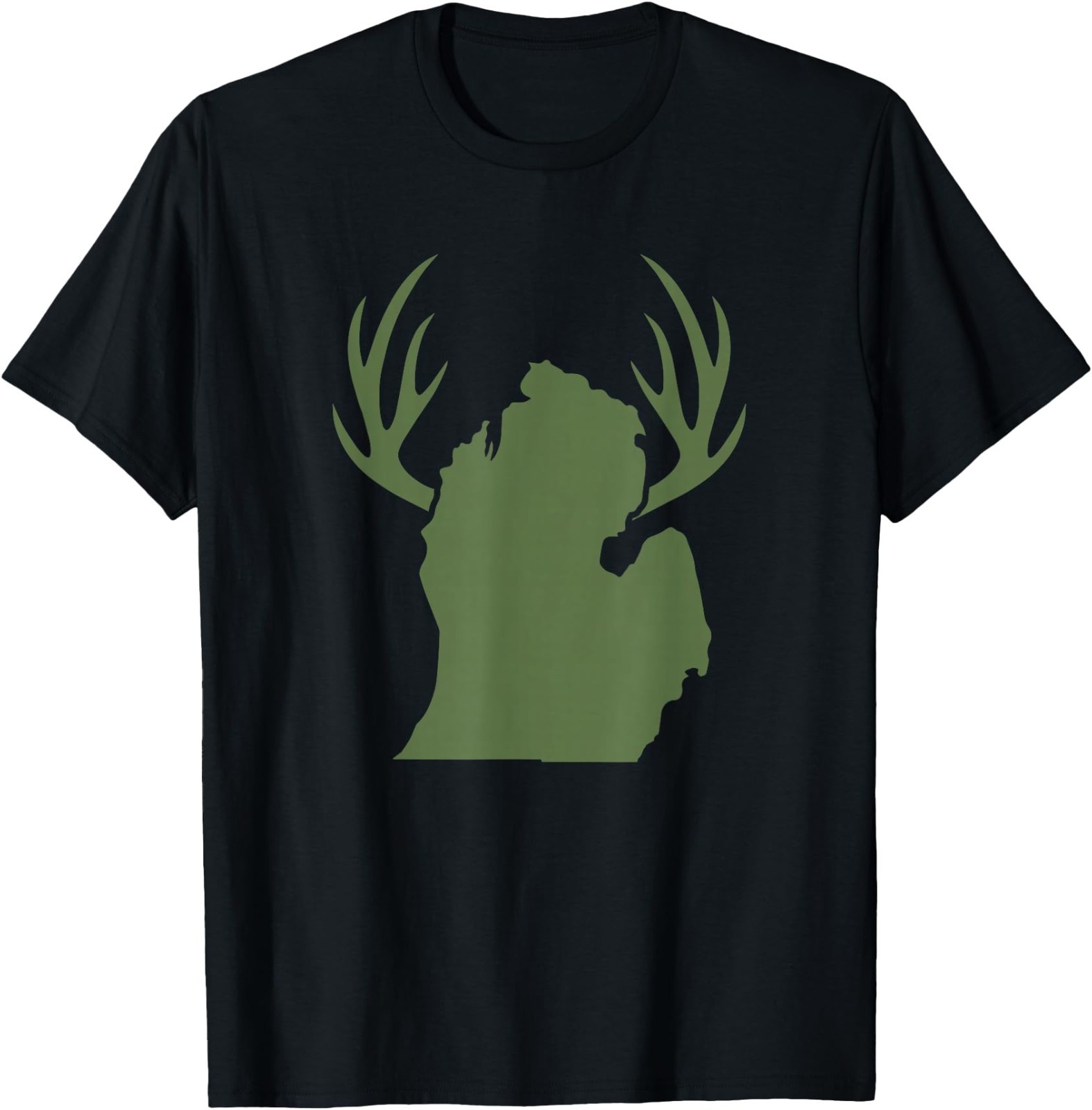 Michigan Whitetail Deer Hunting Football T-Shirt T-Shirt