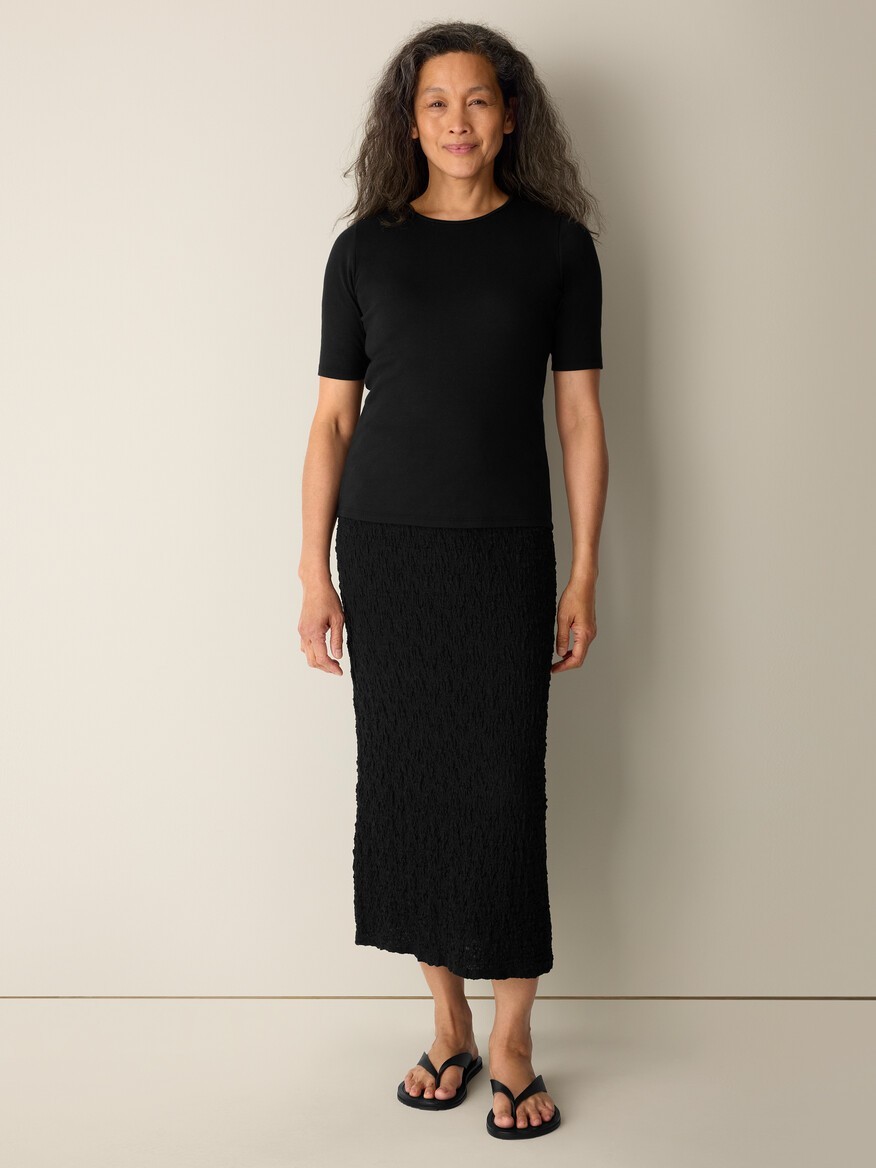 Eileen Fisher Women's Bubble Jacquard Pencil Skirt - No Import Fees