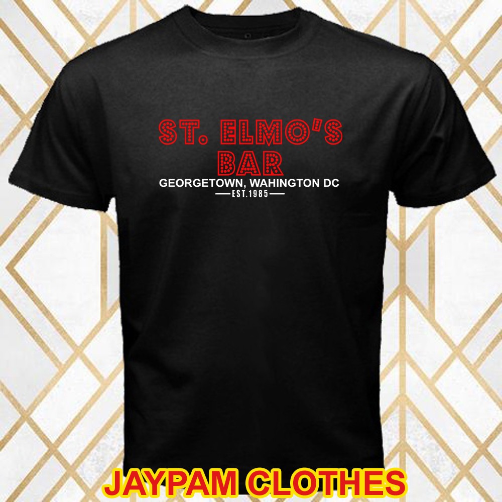 St. Elmo\'s Bar St Elmo\'s Fire TV Show Men\'s Black Size S - 5XL