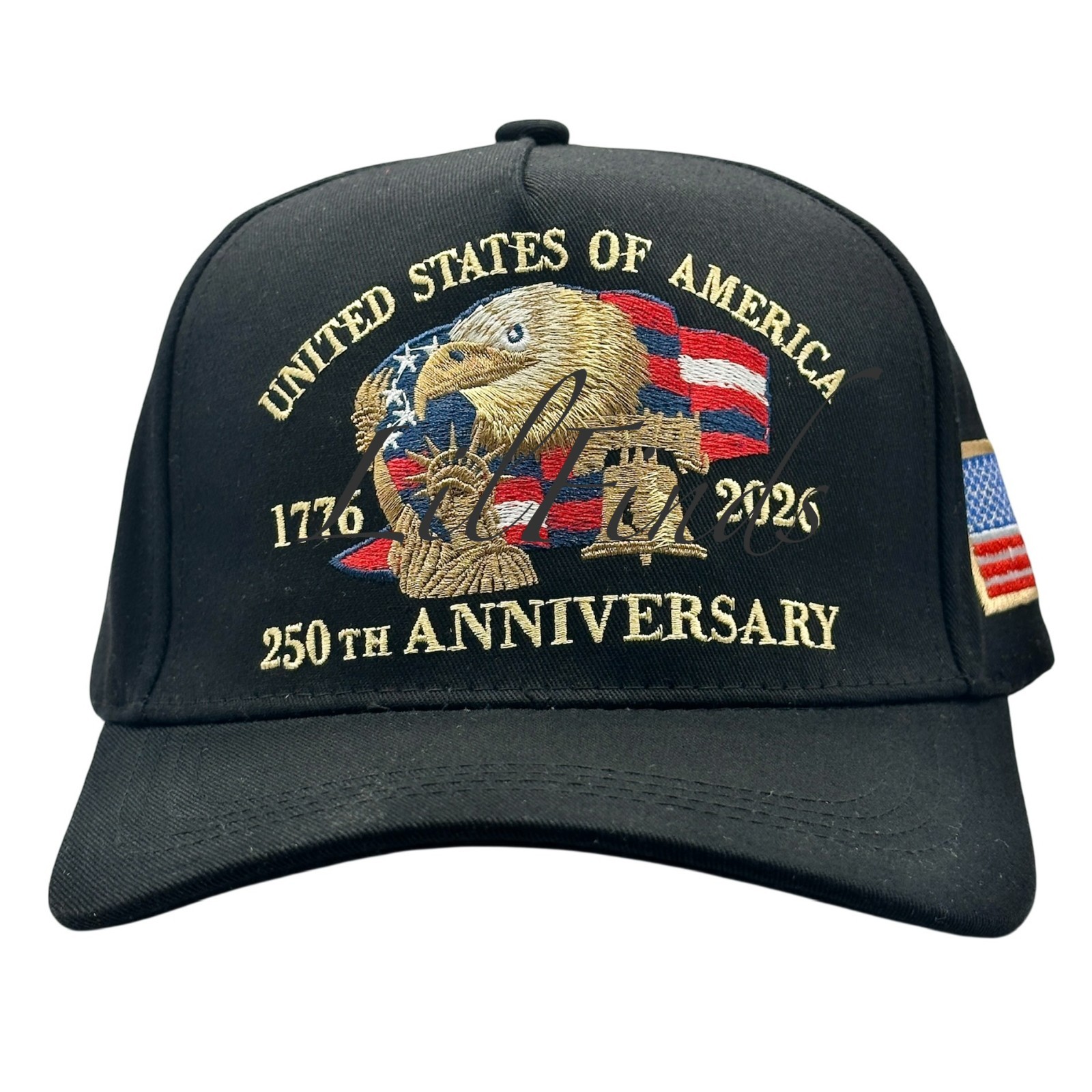 US 250th Anniversary Embroidered Cap Semiquincentennial Structured Baseball Hat