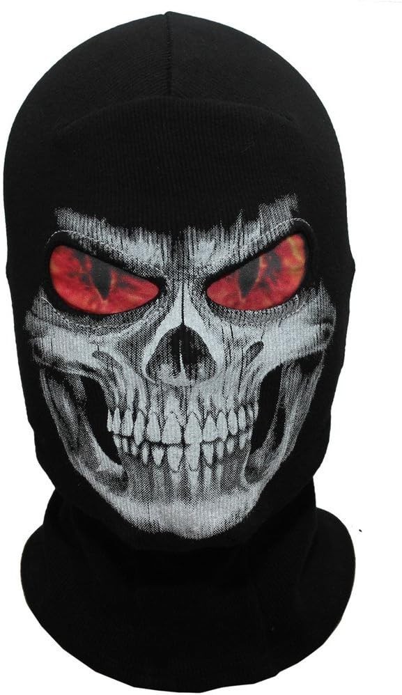 3D Scary Skeleton Skull Grim Reaper Mask Halloween Horror Costume Party