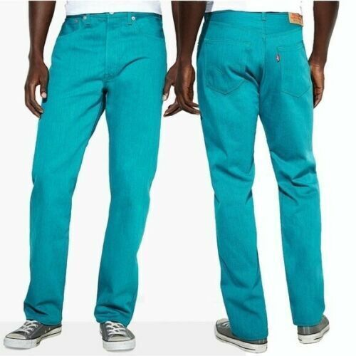 Levi\'s Men\'s 501 Denim Original Shrink to Fit Button Fly Jeans Many Colors Levis