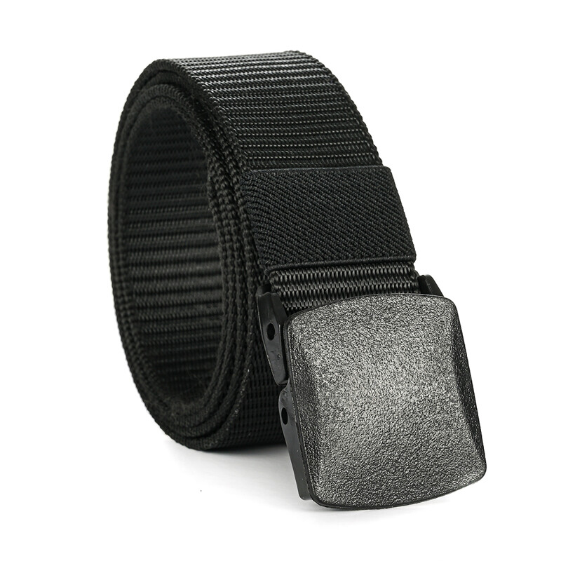 Men\'s Plastic Tactical Belt Cam Buckle Nylon Canvas Webbing Outdoor Waistband US