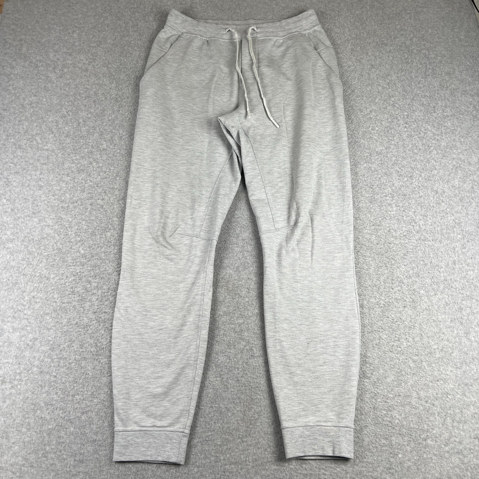 Lululemon City Sweat Jogger Pants Drawstring Stretch Medium Mens Grey M5536S