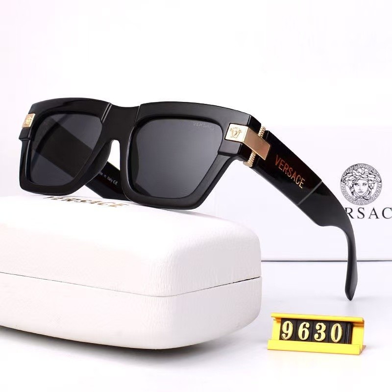 Versacee Men's Sunglasses Square Stylish Big rimmed Women's sunglasses with Box
