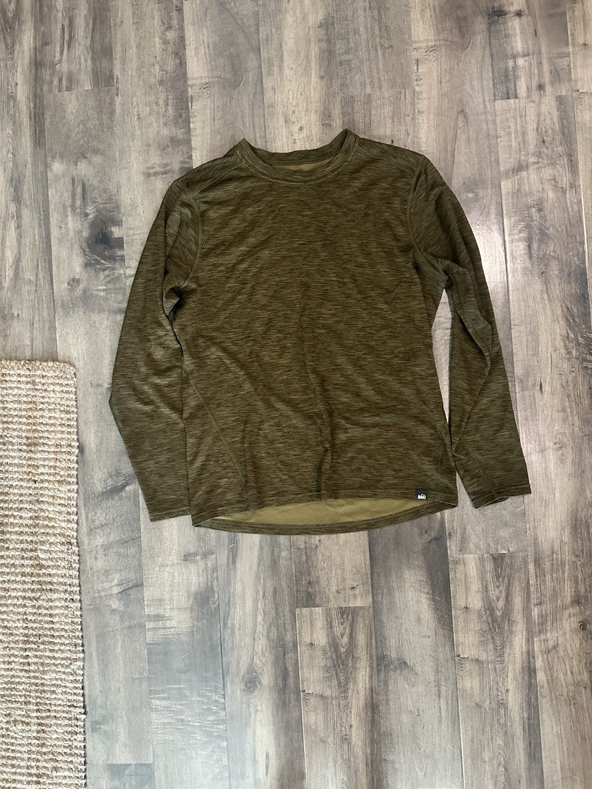 REI Co-op Mens Medium Longsleeve Shirt - olive green 