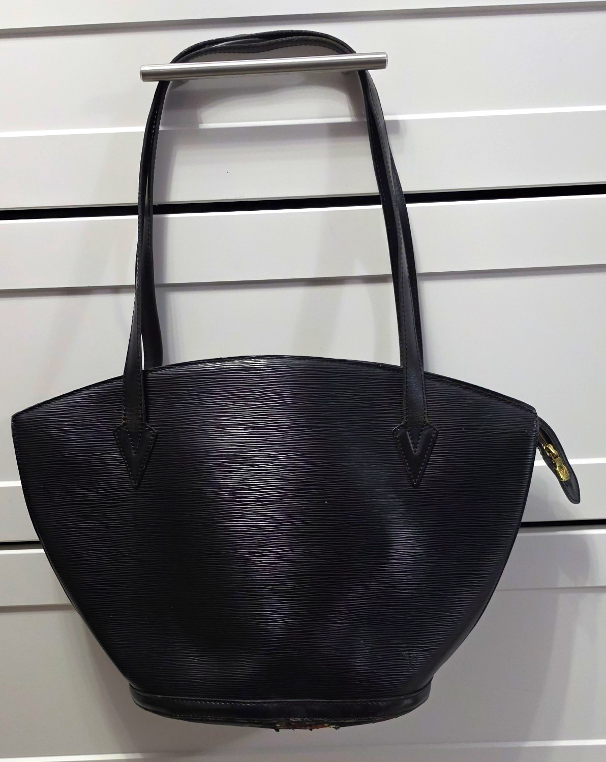 Louis Vuitton Black Epi Leather Saint Jacques Shoulder Bag Base Needs Repair