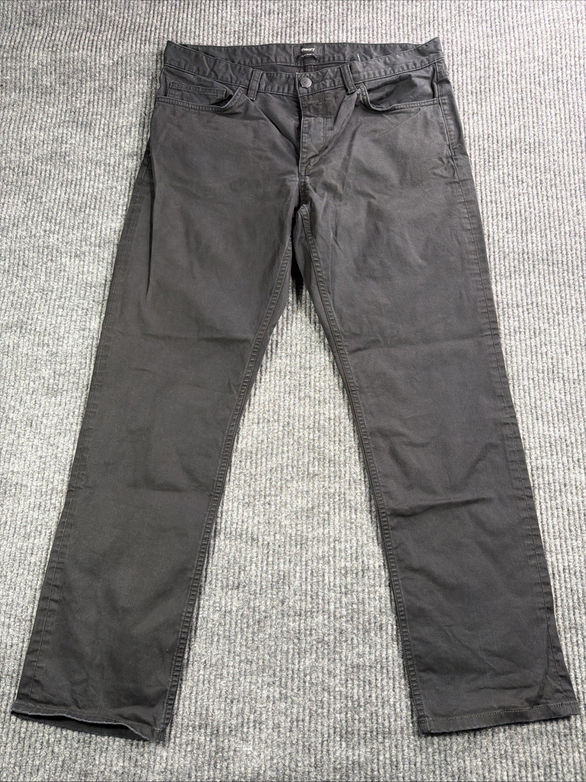 Theory Raffi Slim Fit Mens Size 33 Black 5 Pocket Stretch Twill Casual Pants