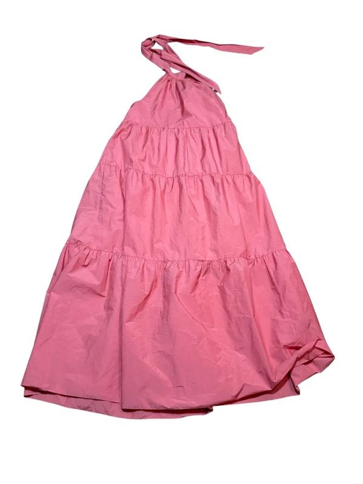 Theory Halter Tiered Midi Dress