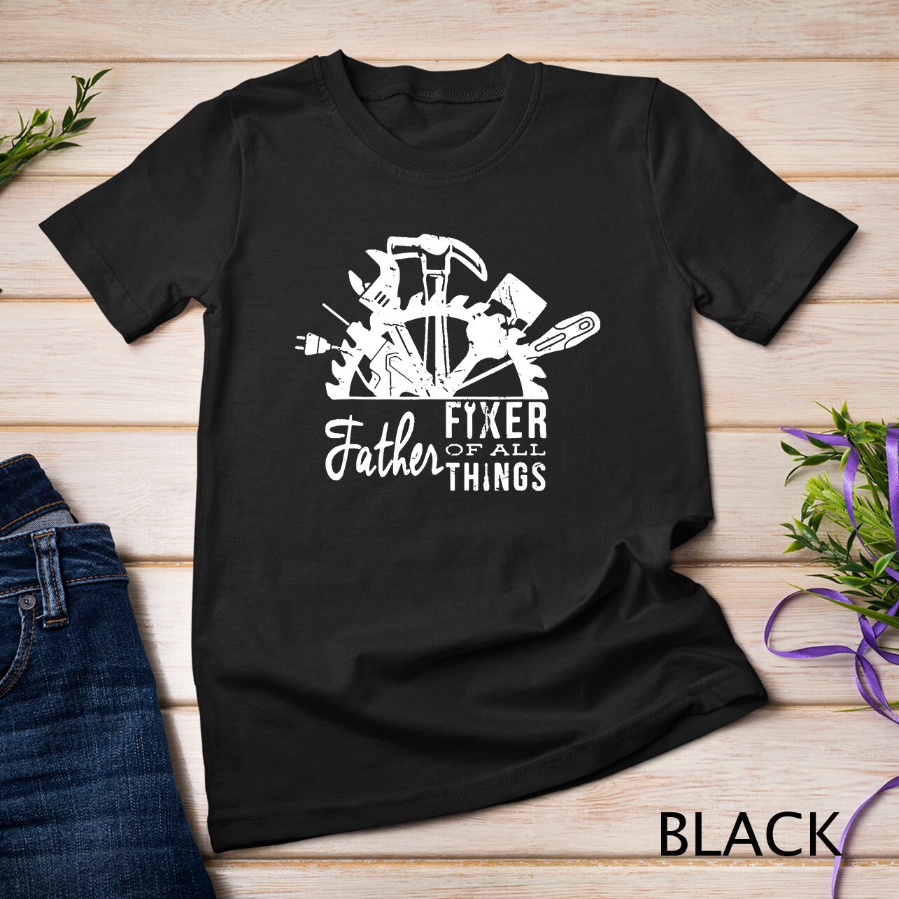 Dad\'s Fix Everything, Father Fixer of All Things, Dad, Tool Unisex T-shirt