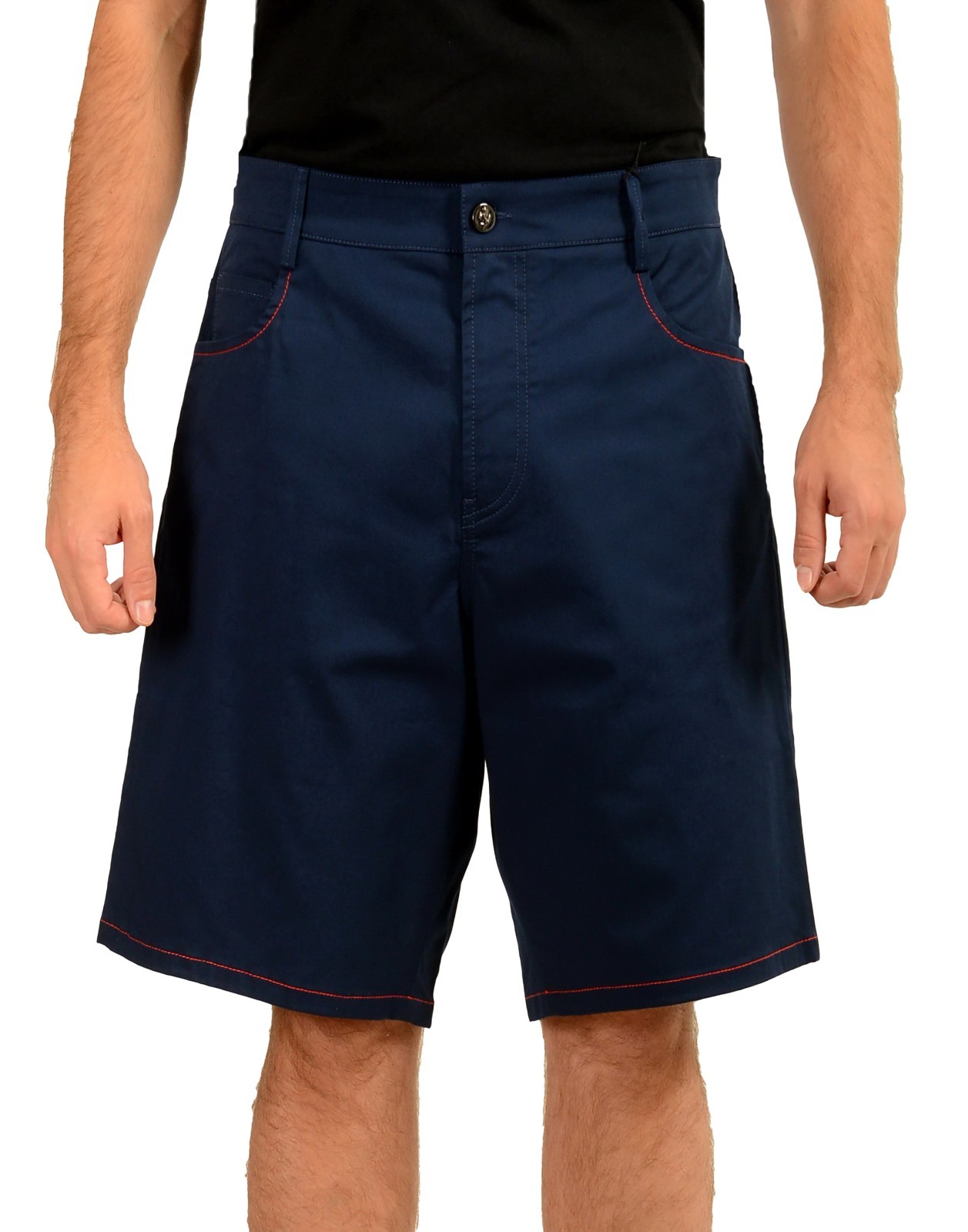 Scuderia Ferrari Men\'s Blue Pr.Horse Bermuda Shorts US 2XL IT 56