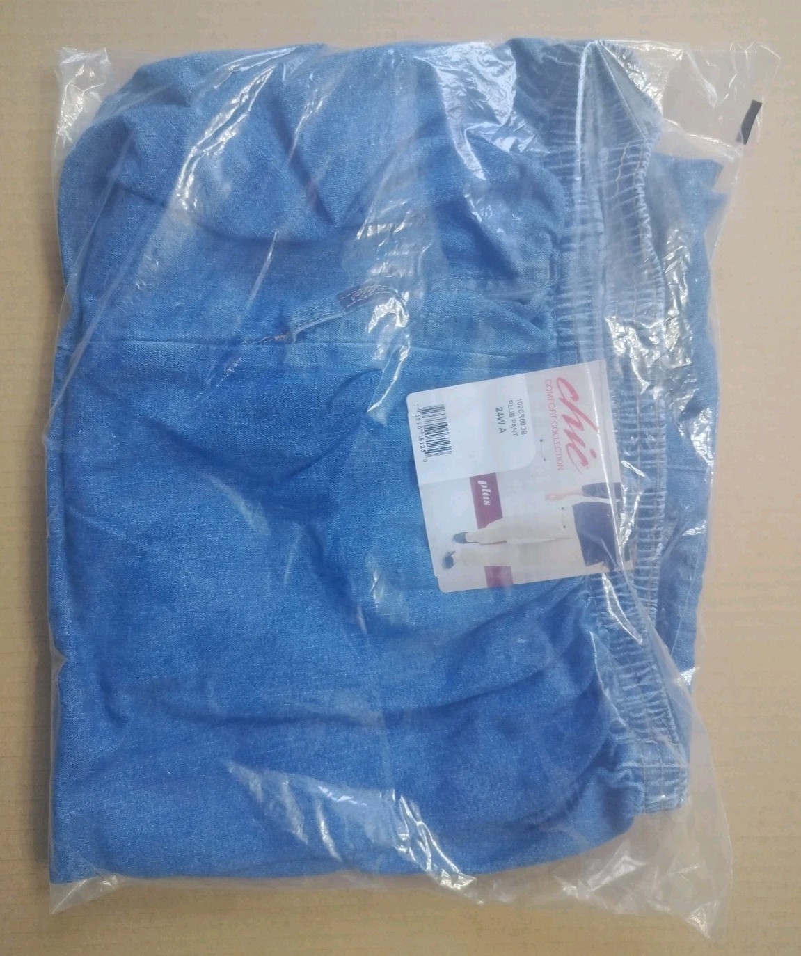 NWT Chic Comfort Collection Plus Pull On Pants 24W A