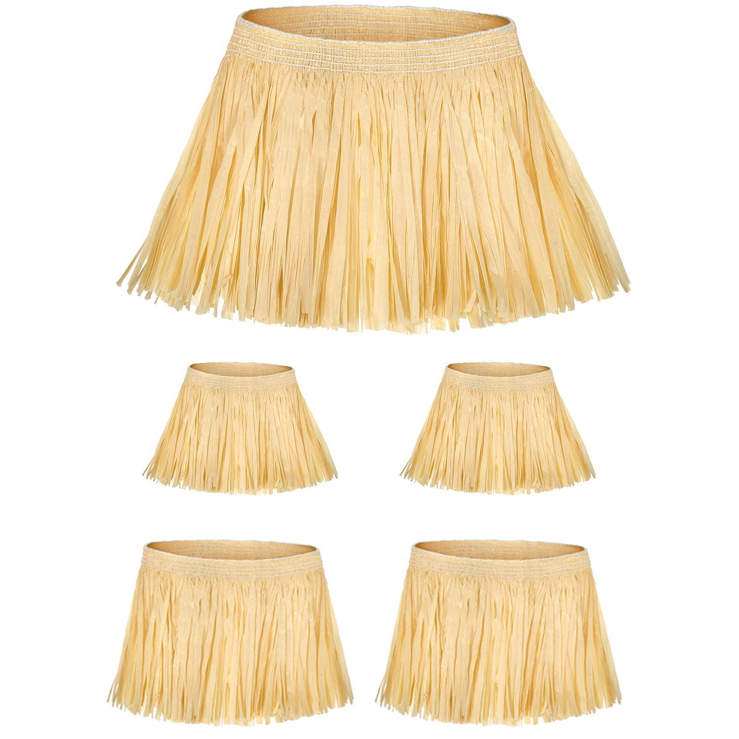 Hicarer 5 Pieces Scarecrow Straw Kit Paper Scarecrow Costume Accessories