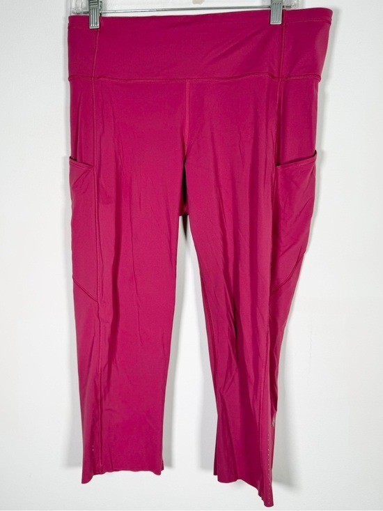 Lululemon Athletica Women’s Size 12 Fast & Free Crop Leggings Drop Pockets