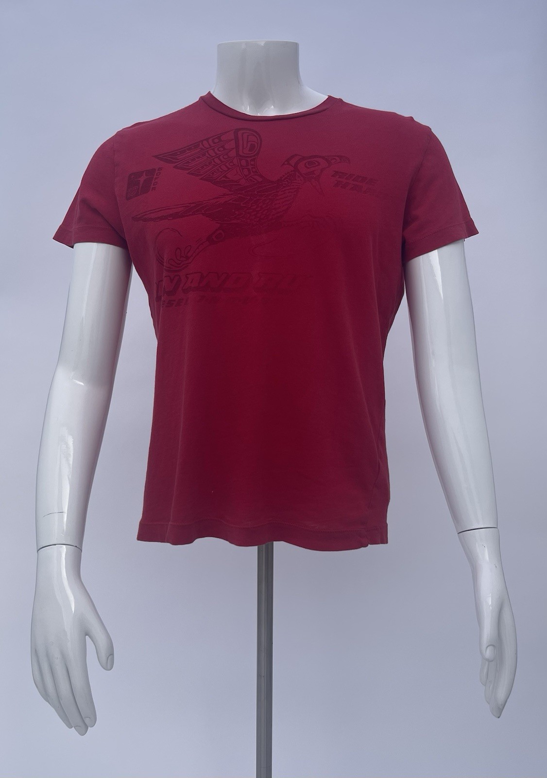 Men’s Vintage Diesel T-Shirt Red Medium