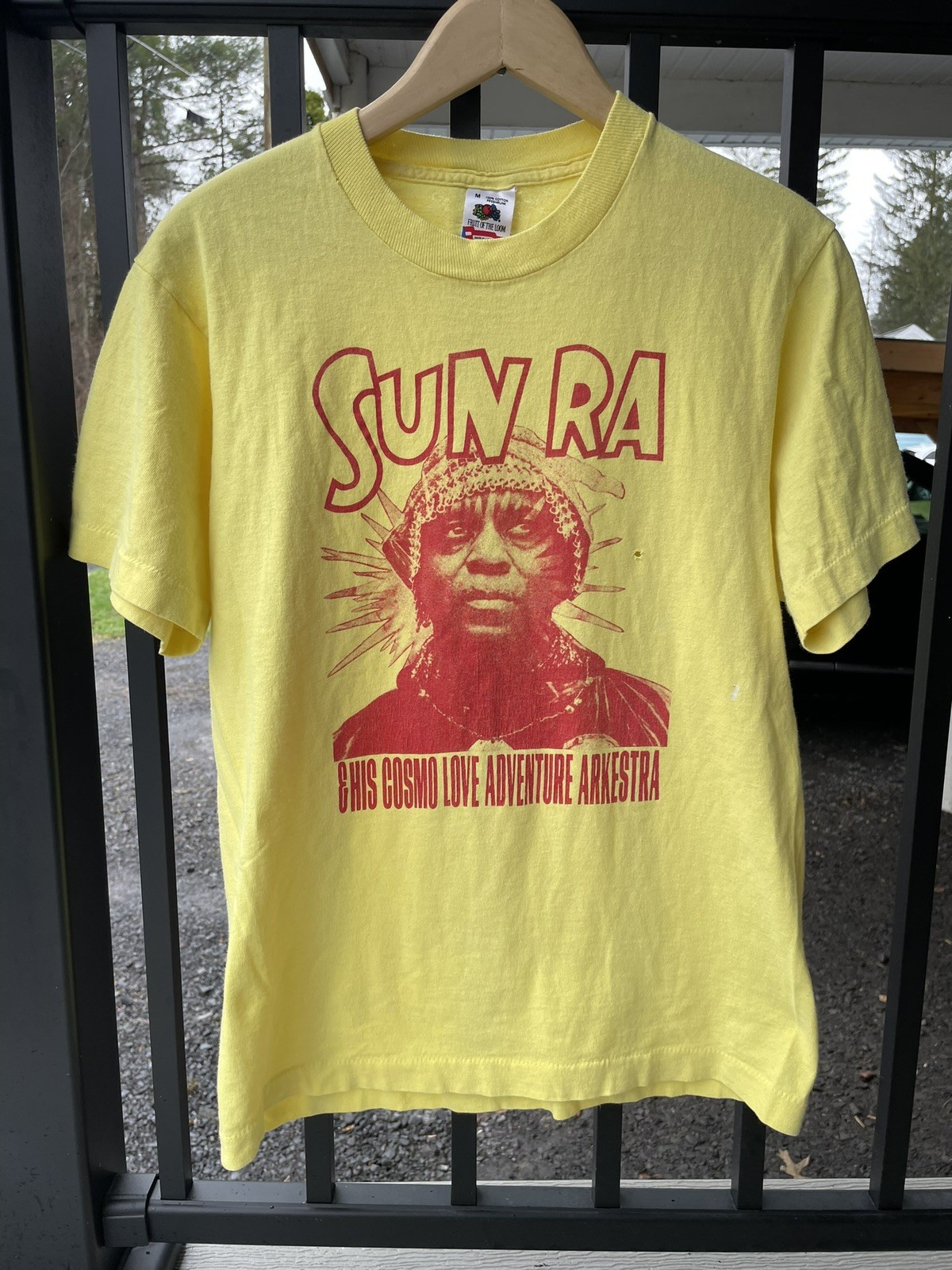 Vintage Sun Ra Arkestra T-Shirt M 90s Jazz Cosmic Love Adventure Original Print