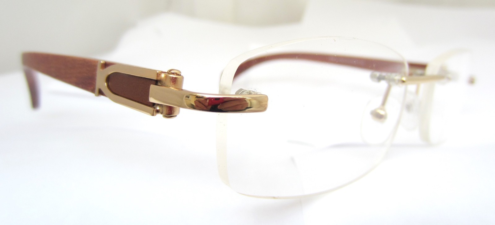 PORTA ROMANA Eyeglasses Model 1951 1953 Color 100 Gold Authentic ITALY New