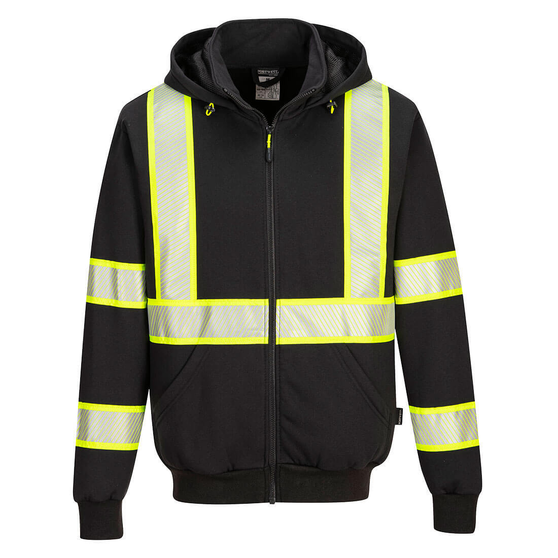 Portwest F143 Iona Plus Safety Hoodie Two-Tone Reflective Tape for Visibility