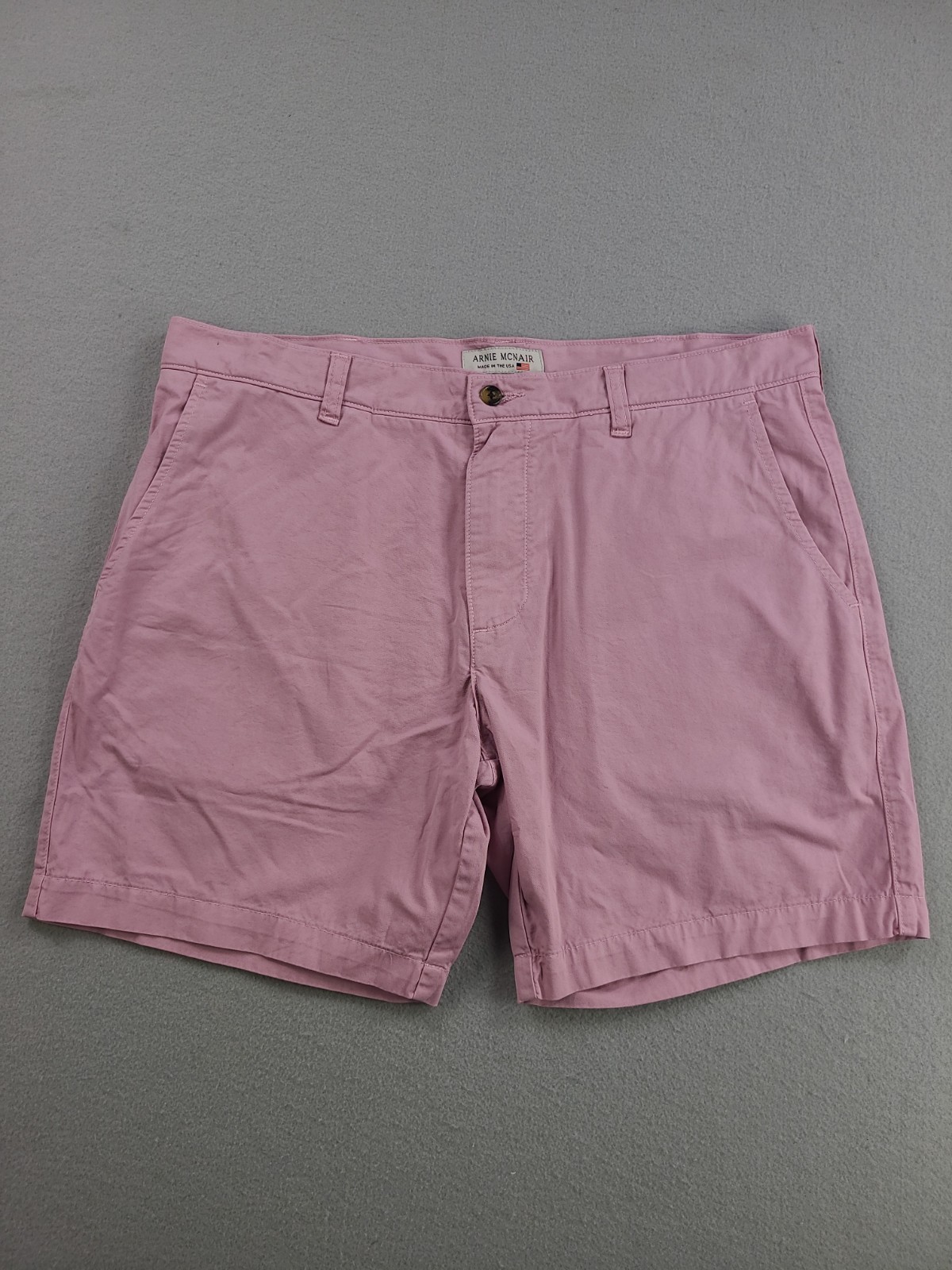 Arnie Mcnair Washington Shorts Mens 34 Pink Classic Golf Cotton Made In USA