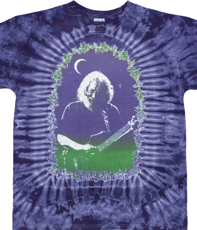 Grateful Dead Jerry Garcia Roses Tie Dye T Shirt  Sizes Available