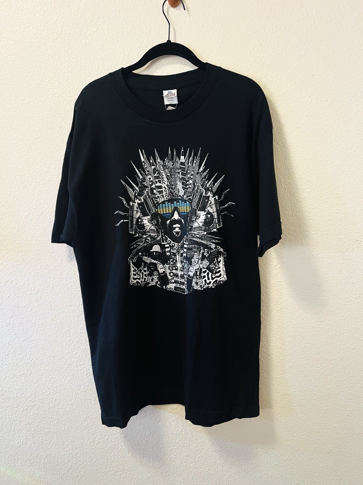 Vtg 2014 DJ Shadow Cut Chemist Afrika Bambaataa Tour T-Shirt Hip Hop Rap Tee L