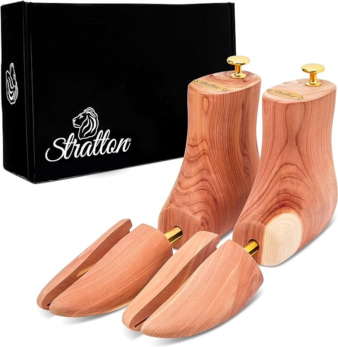 Stratton Boss Cedar Boot Tree for Men | Aromatic Red Cedar | Medium 7.0-8.5 US