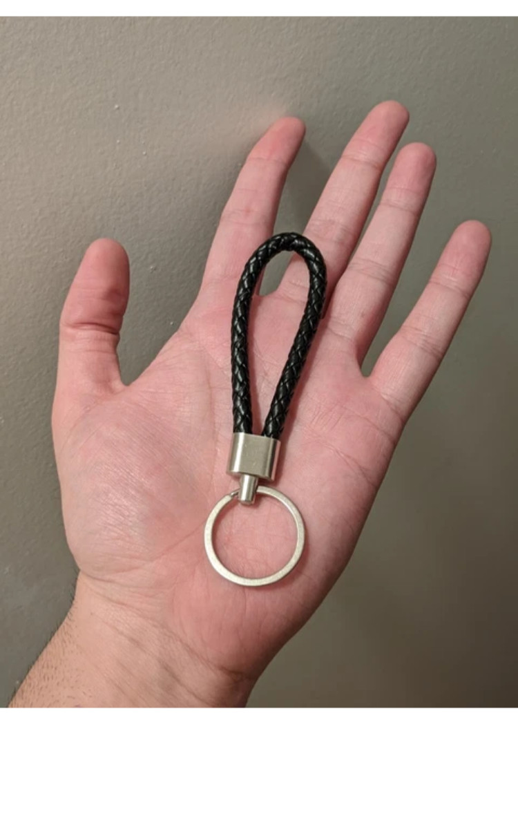 1PC PU Leather Keychain Car Keyrings Men Women Keychain Braided Woven Rope New