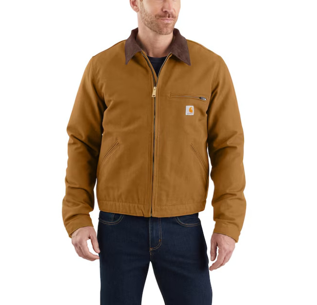 Carhartt Brown Work Jacket (XL) - J01 Duck Detroit BRAND NEW