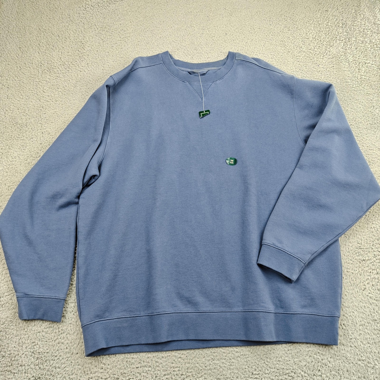 L.L. Bean Sweatshirt Mens 2XLT Blue Traditional Fit Fleece Crewneck Pullover New