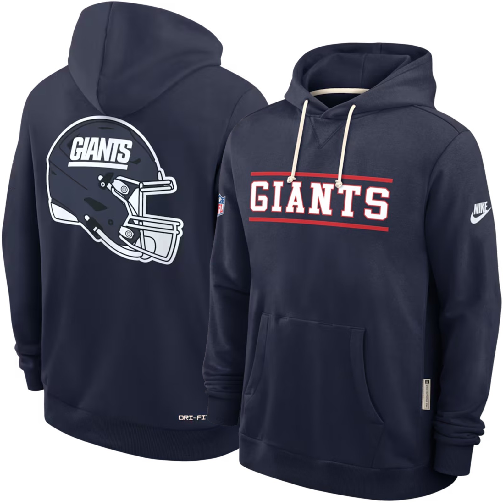 Nike Authentic New York Giants Alt Hoodie Standard Issue Sideline Throwback Navy