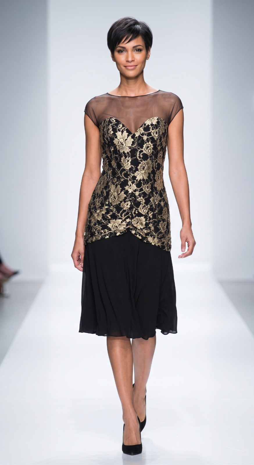 Ralph Lauren Black Label Formal Dress Guipure Lace Sz 6 S Chiffon  Vtg Y2K Boho