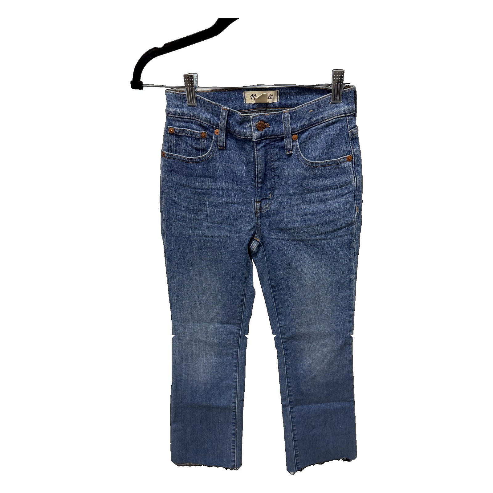 Madewell- Mid-rise kick out jeans 