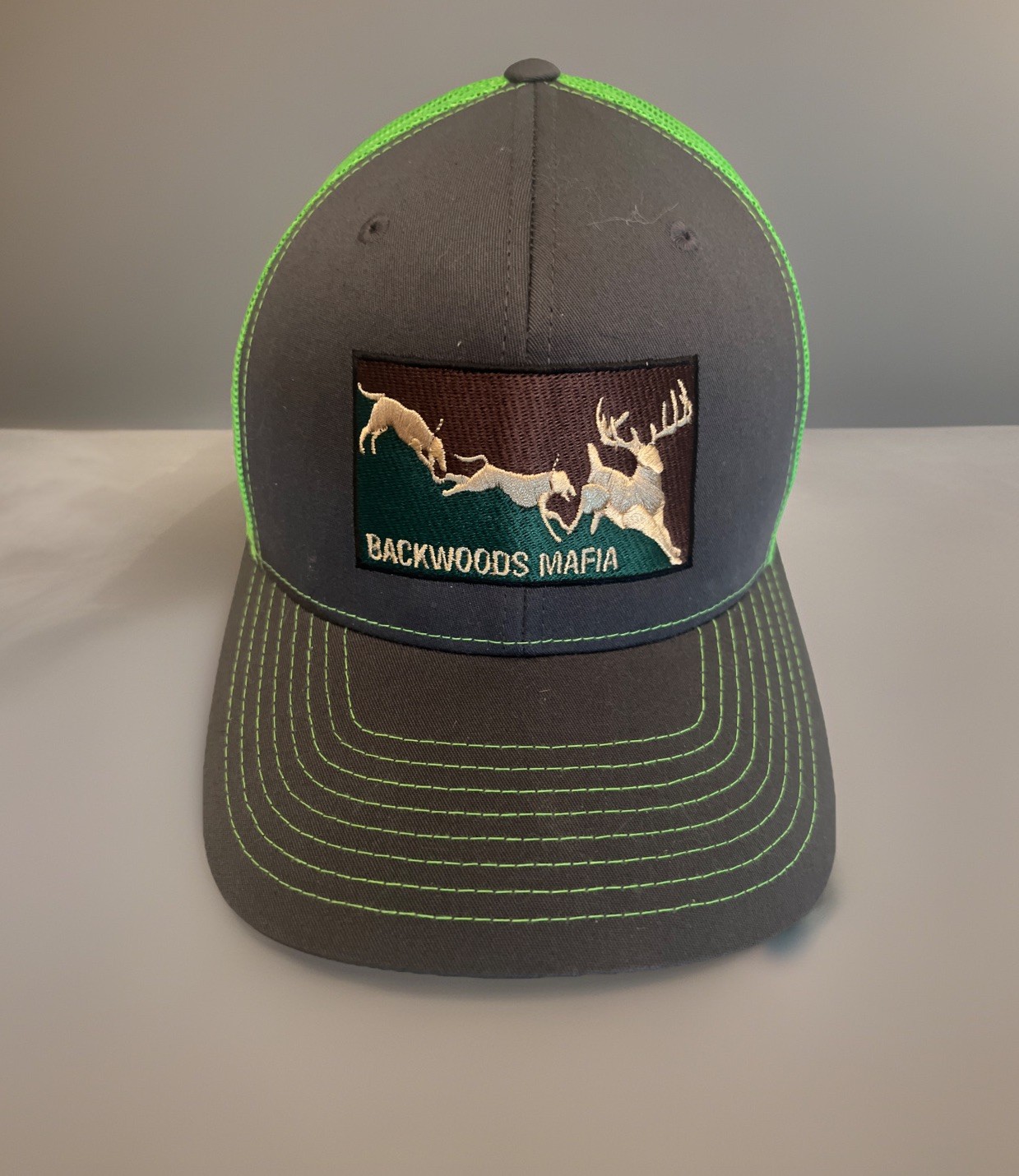 Backwoods Mafia Hat Cap Mesh SnapBack Embroidered Hounds Chasing Buck Richardson