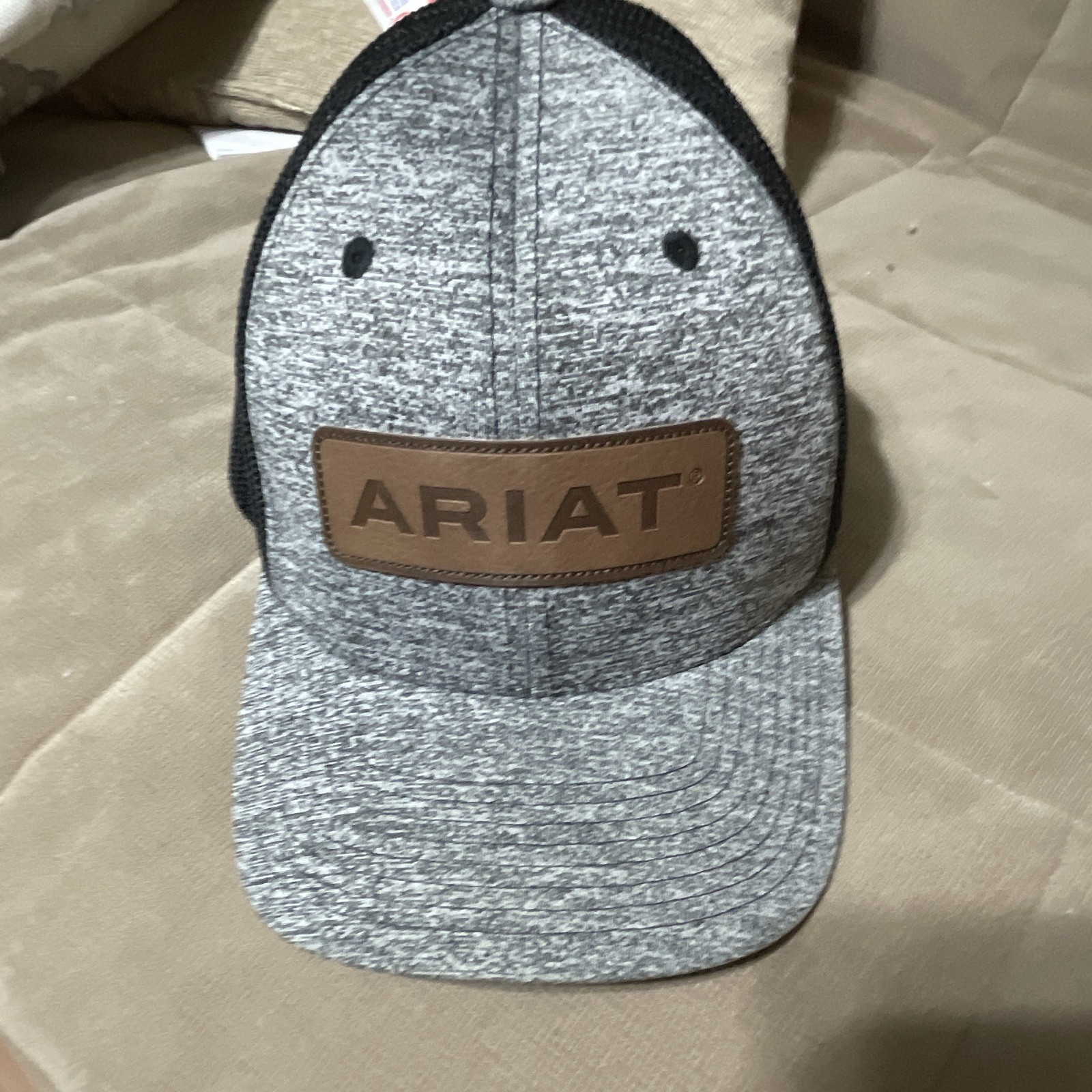 Ariat Men\'s Solid Trucker Hat Mesh Back Gray/Black Size M Polyester