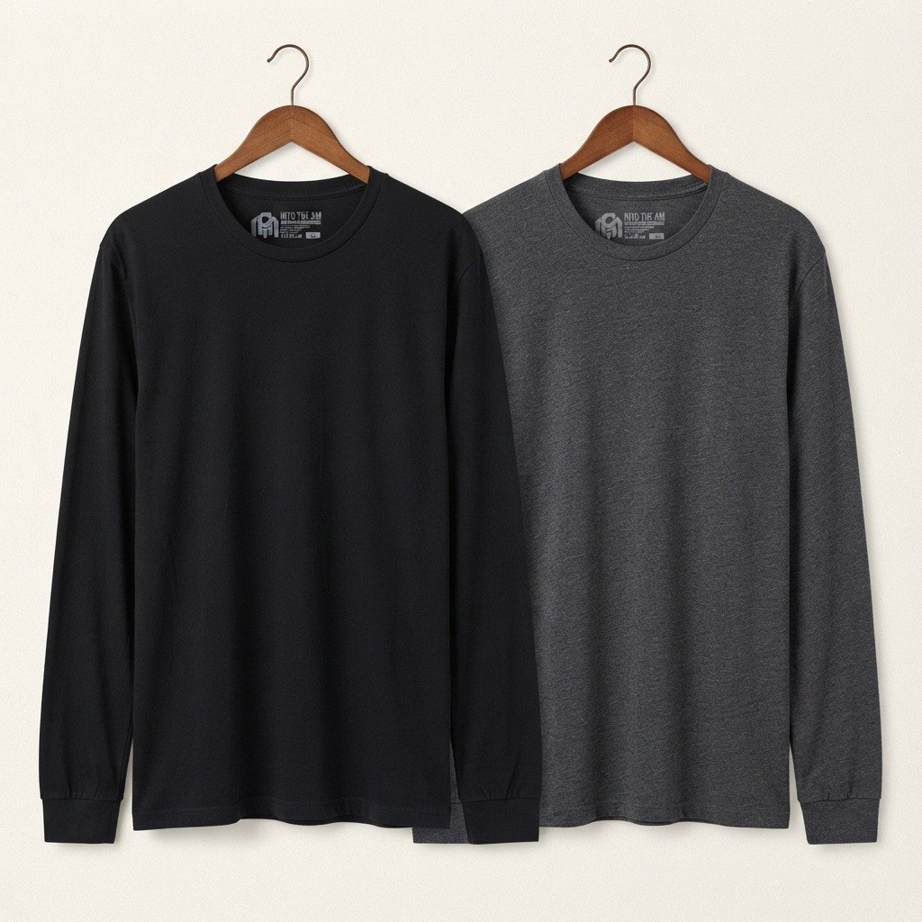 Into the AM Gorpcore Minimalist Long Sleeve T Shirt Men XL Lot of 2 Streetwear
