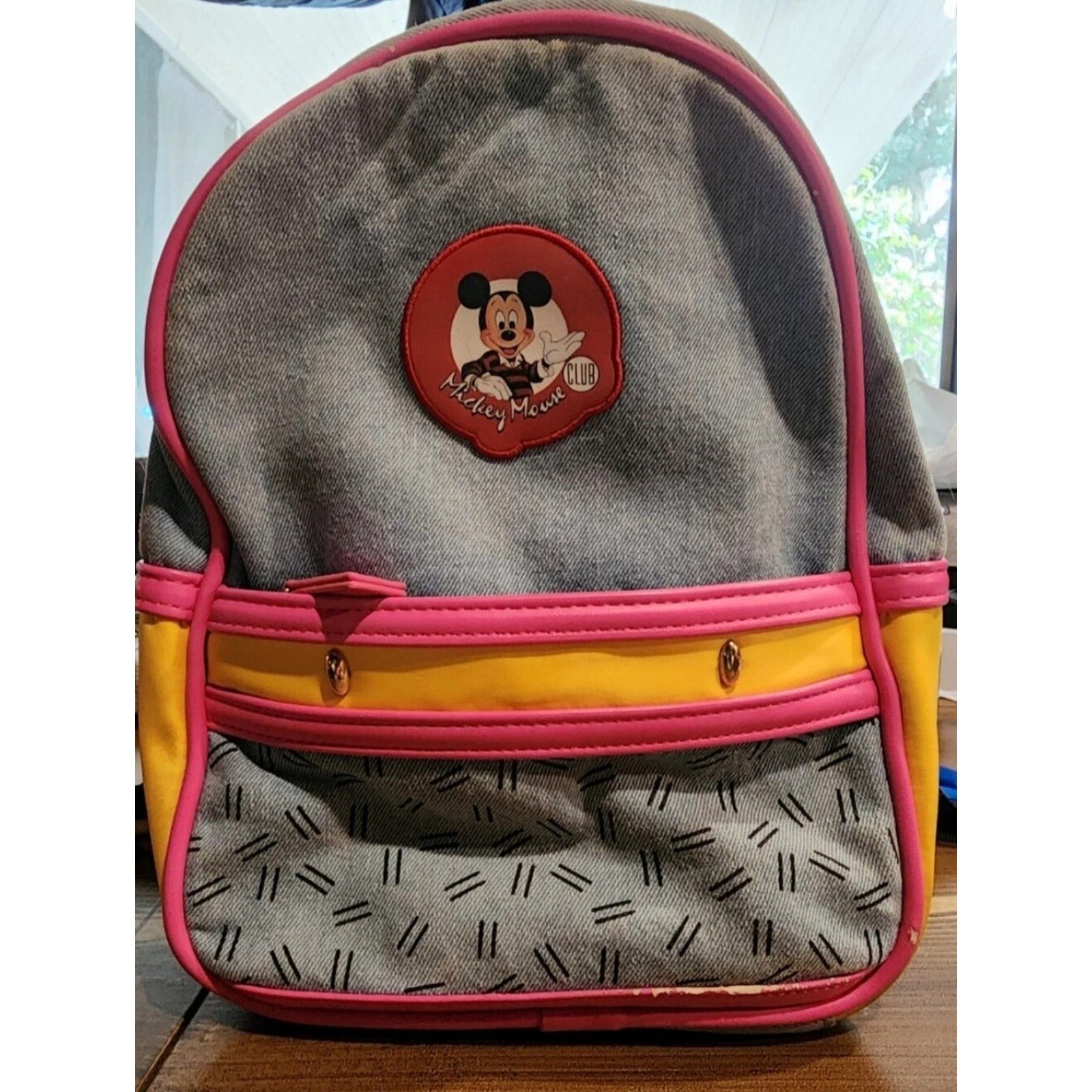 Disney Parks x Danielle Nicole Mickey Mouse Club Denim Mini Backpack Retro 90s