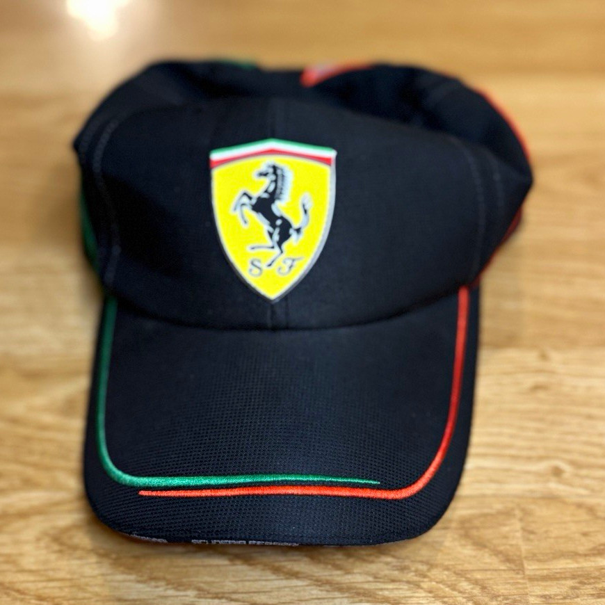 Ferrari Scuderia Ferrari Black/Red Adjustable One Size Twill Baseball Cap