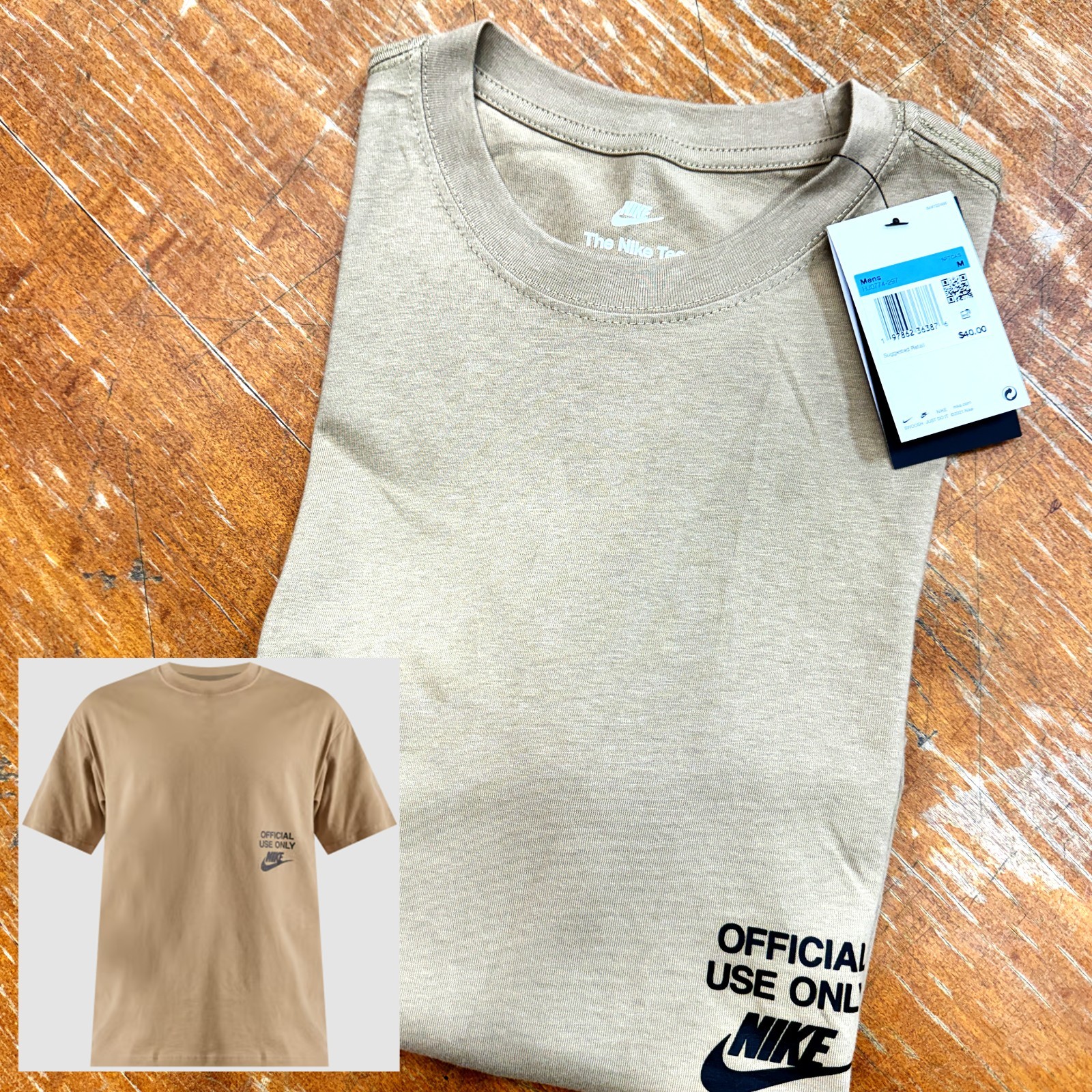 *NEW* Men NIKE SPORTSWEAR Max90 Tee PARACHUTE BEIGE (HJ0774 297) 👍