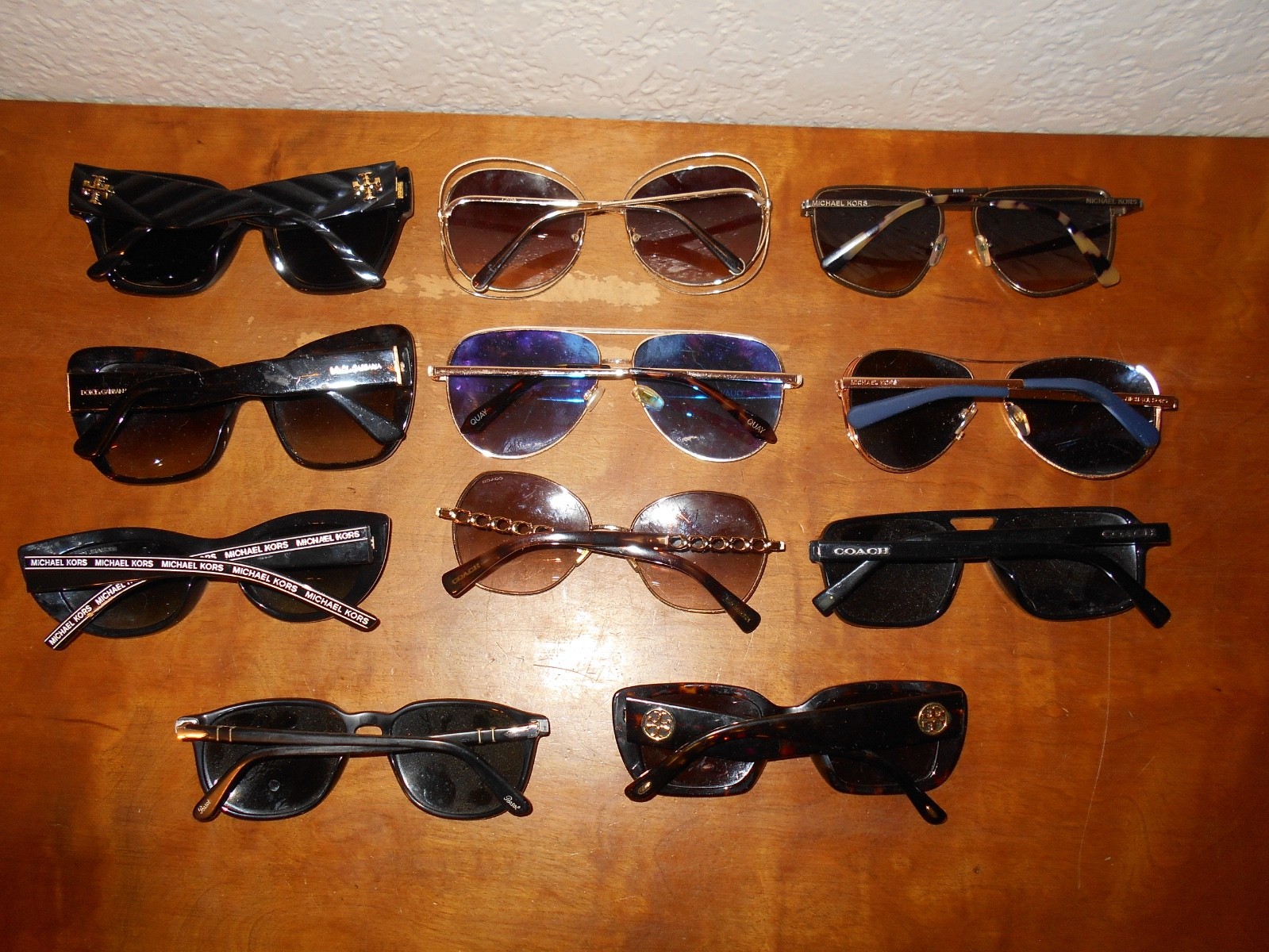 Designer Sunglasses Mixed Lot of 11 Authentic Damaged Sunglasses