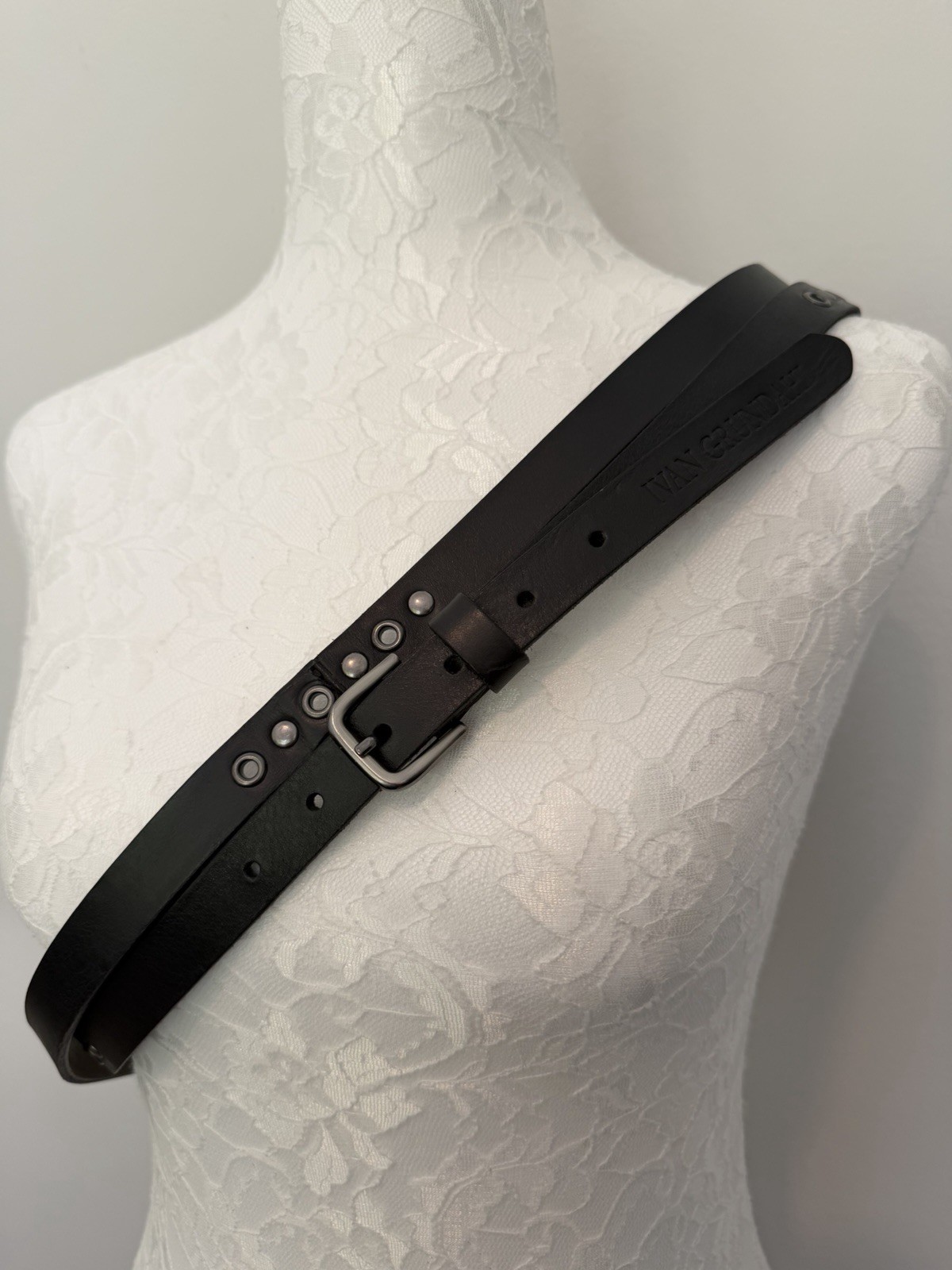 Ivan Grundahl Black Wrap Belt 95