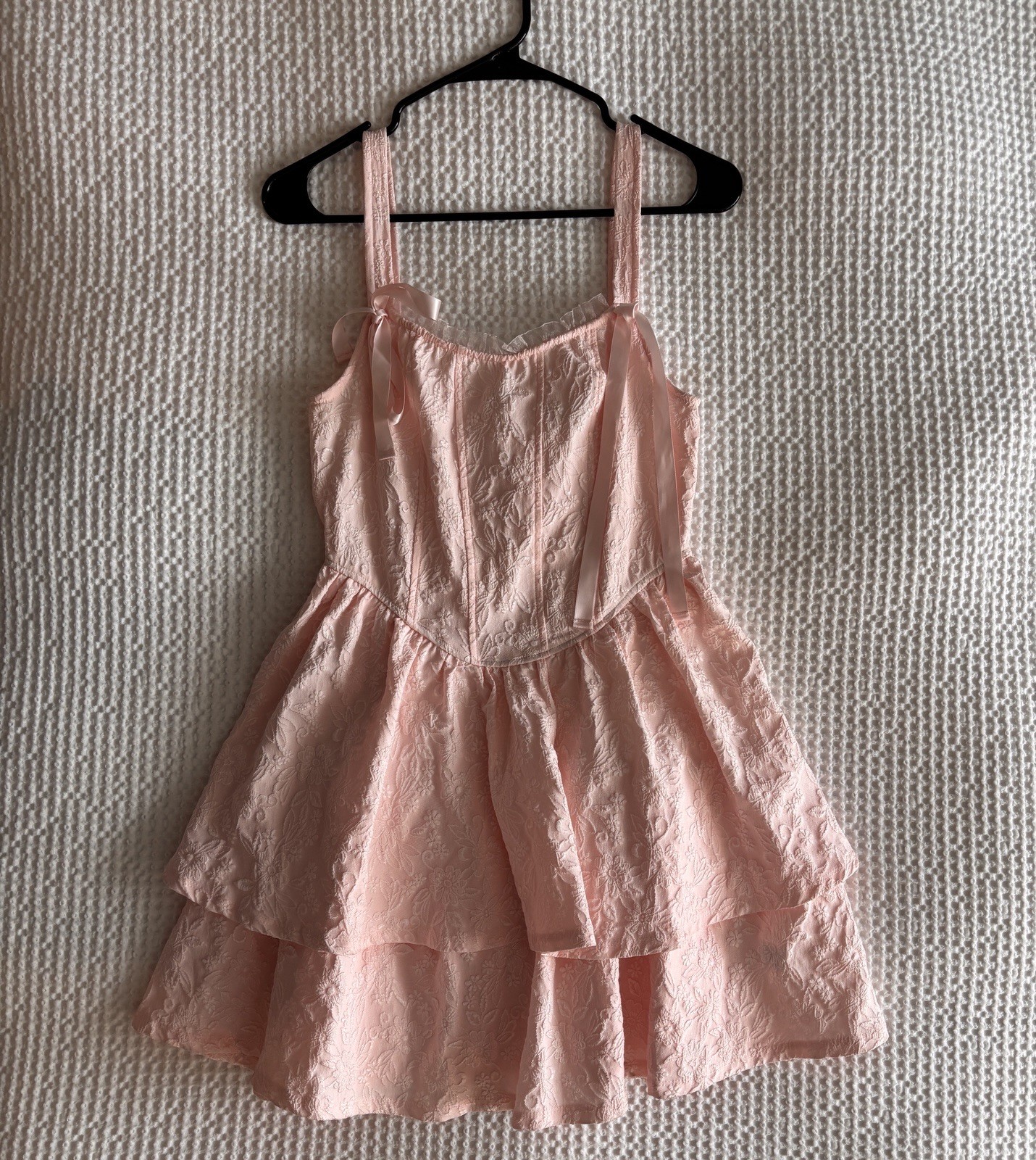 Women’s Pink Floral Pattern Ballerina Style Dress / Size Small