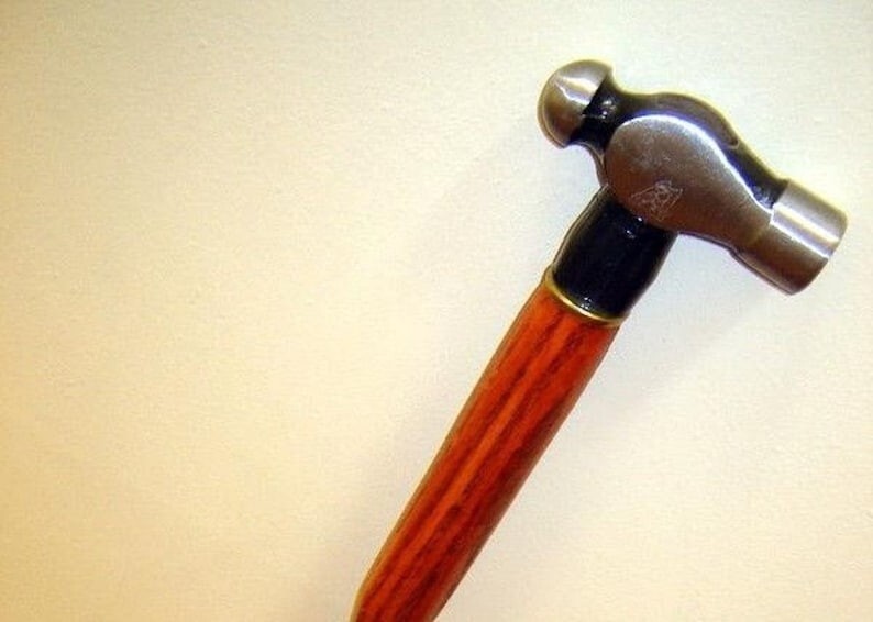 Hammer Victorian style wooden cane Antique Walking Cane Wood Stick Walking Brass