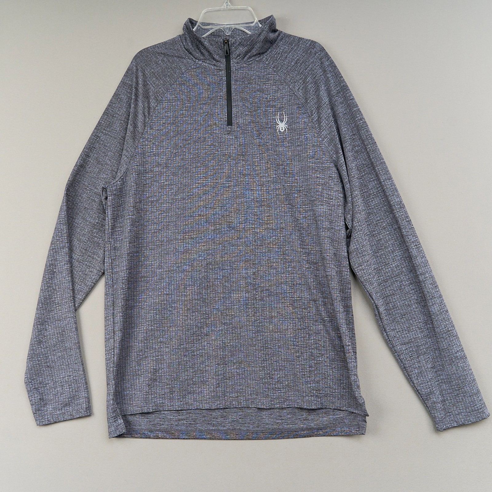 Spyder 1/4-Zip Pullover Men’s M Gray ProWeb Performance Long Sleeve