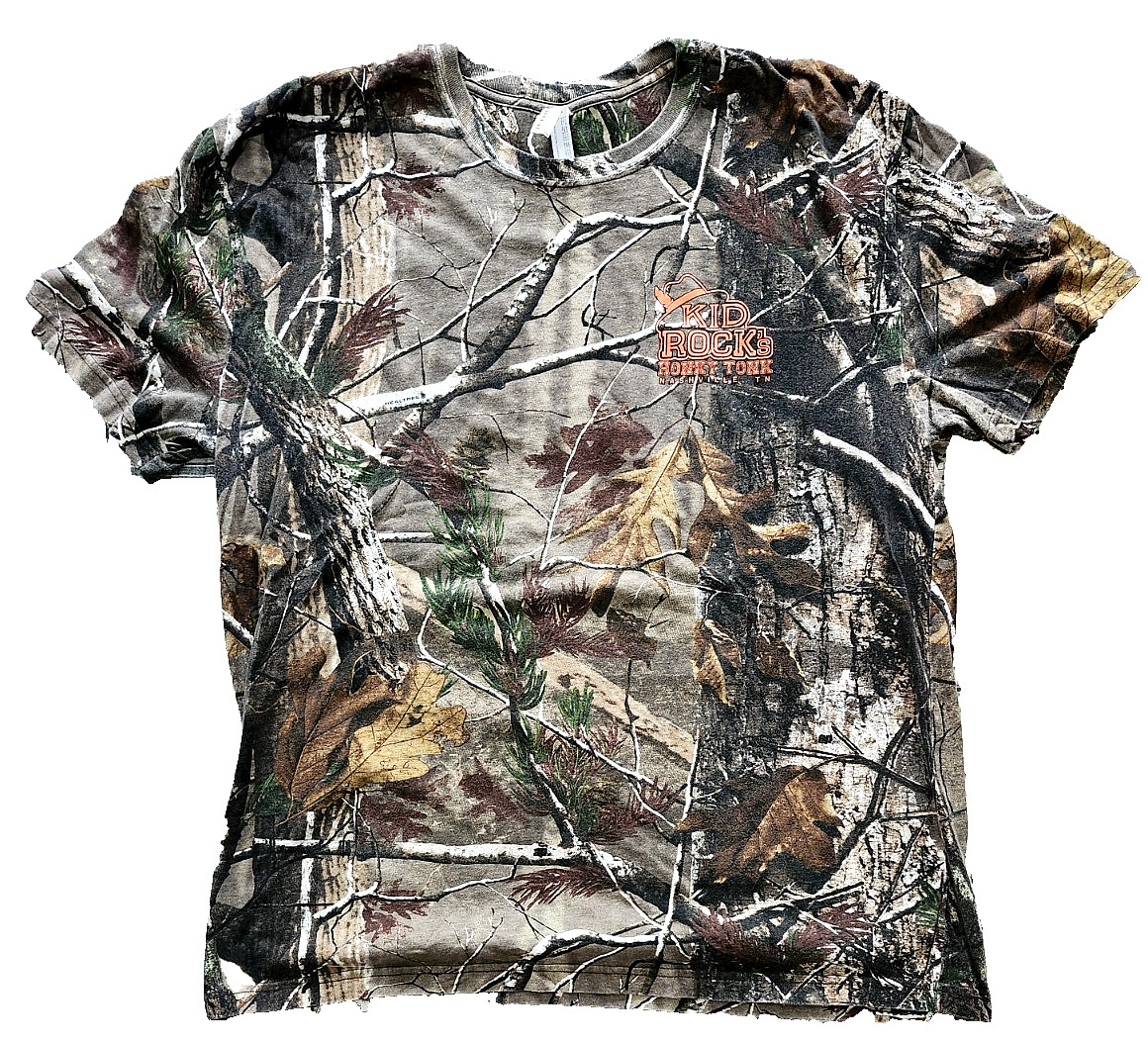 KID ROCK - Honky Tonk Nashville, TN Camo 2-Sided T-Shirt - 2XL