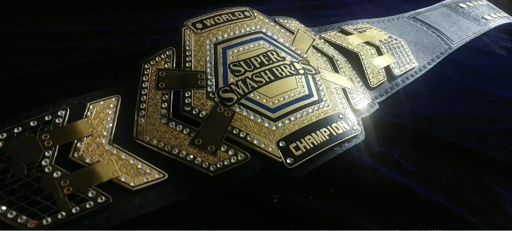 World Super Smash Bros Wrestling Championship Belt Replica Title 2MM