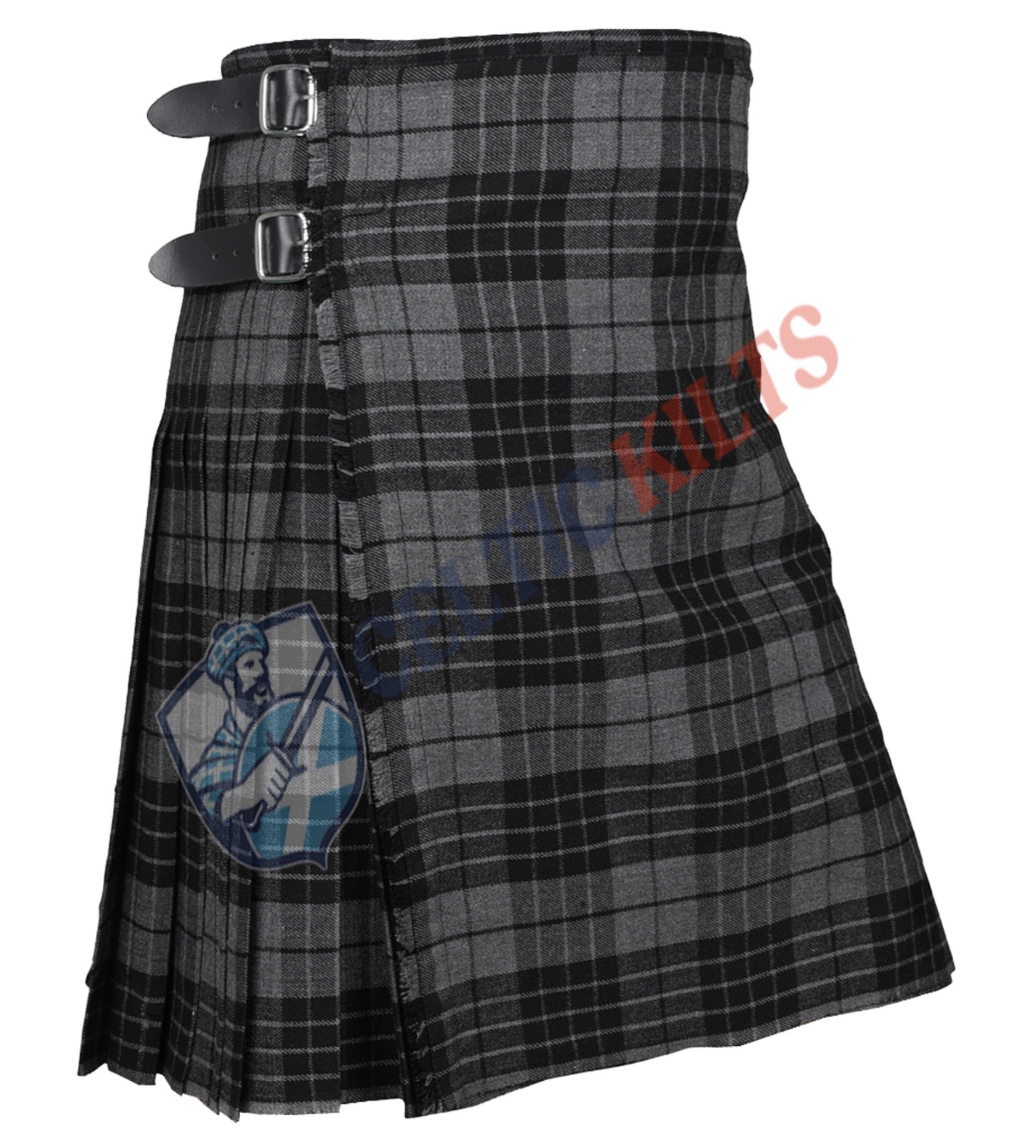 Traditional Scottish Handmade Gray Watch Tartan 8 Yard kilt 16 Oz Tartan  kilts