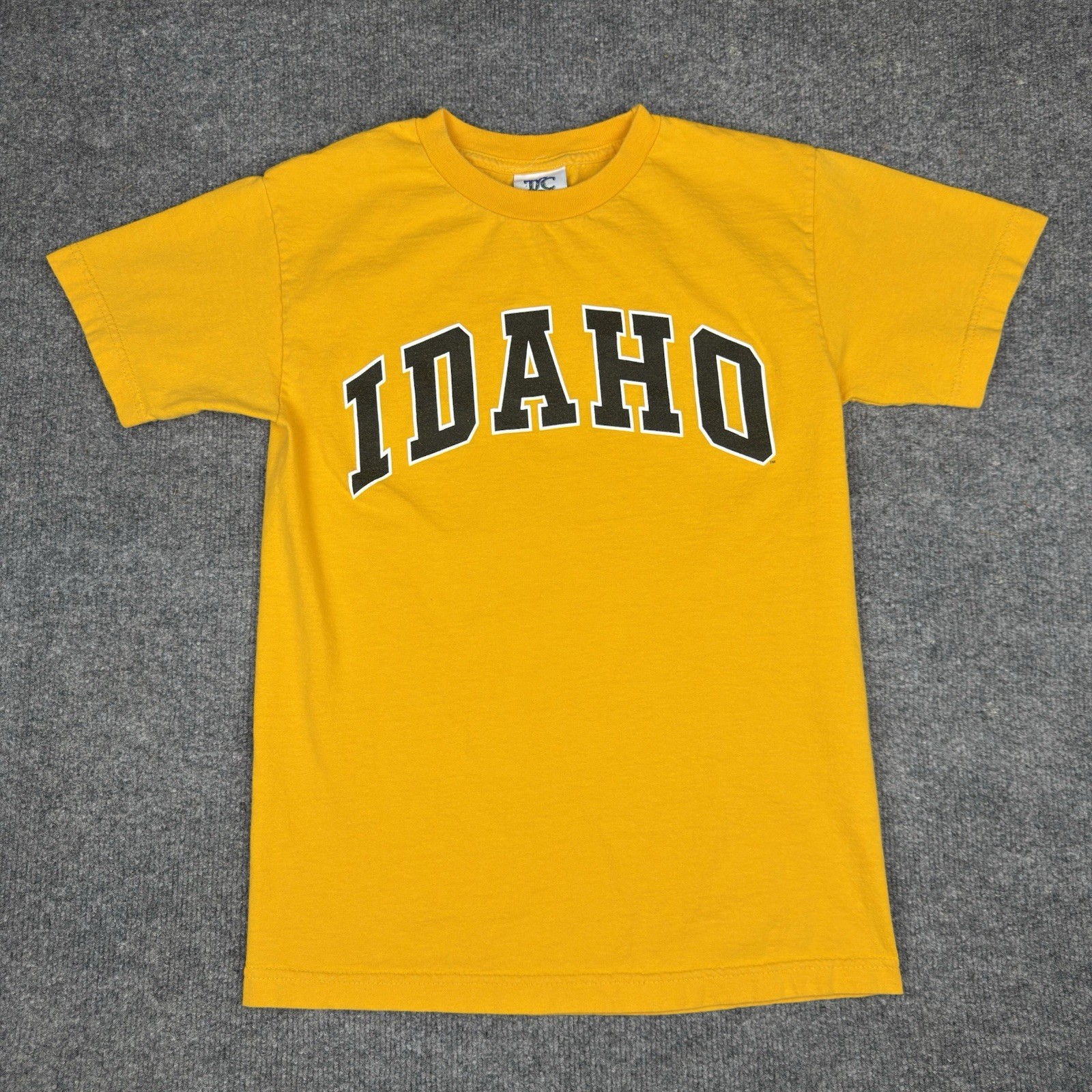 Vintage Idaho Vandals T Shirt Small Yellow Gold University of Idaho College Tee
