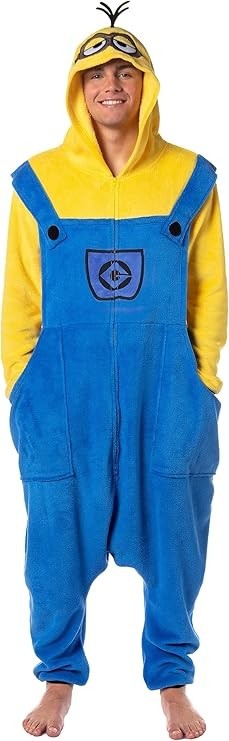 INTIMO Despicable Me Men\'s Minions Costume Kigurumi Union Suit One Piece Pajama