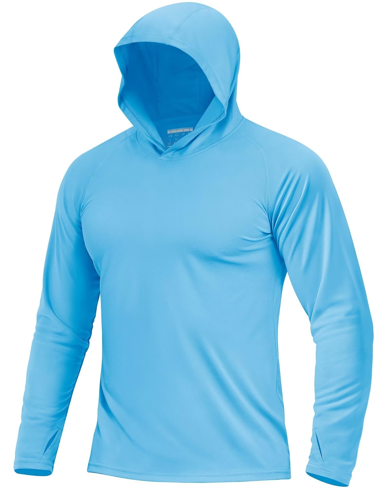 Men\'s UPF 50+ Sun Protection Hoodie Shirts Long Sleeve Fishing Shirts Outdoor