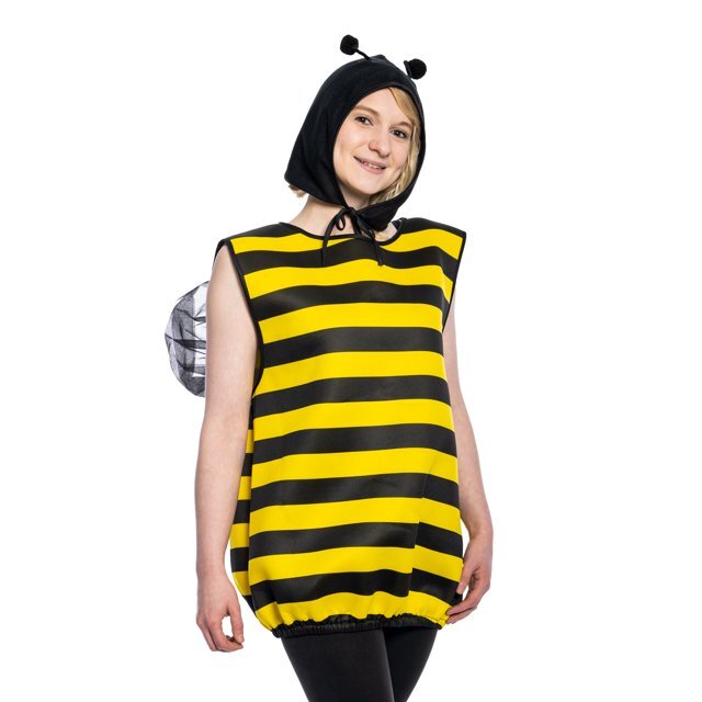 Womens Bumble Bee Costume with Adjustable Hat Head Piece Halloween Cosplay Party